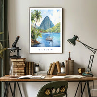 Scenic Beauty Of St. Lucia Poster