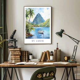 Scenic Beauty Of St. Lucia Poster