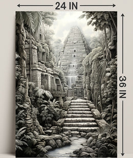 Ancient Jungle Temple Poster