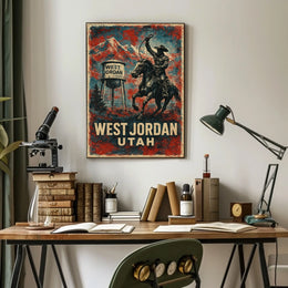 West Jordan, Utah Cowboy Heritage Poster