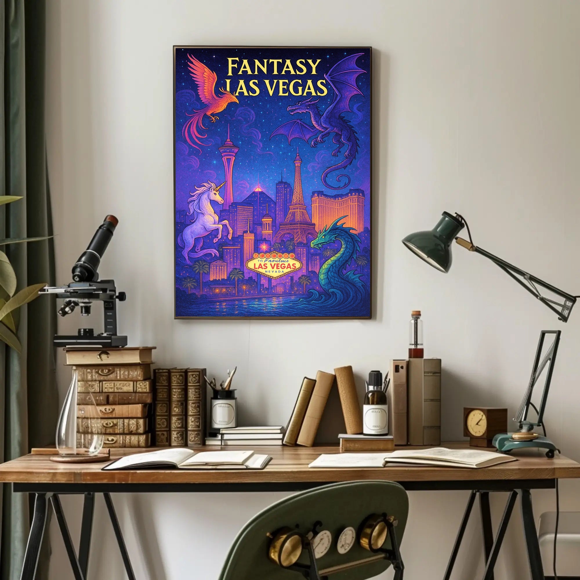 Fantasy Las Vegas Poster PosterGoat