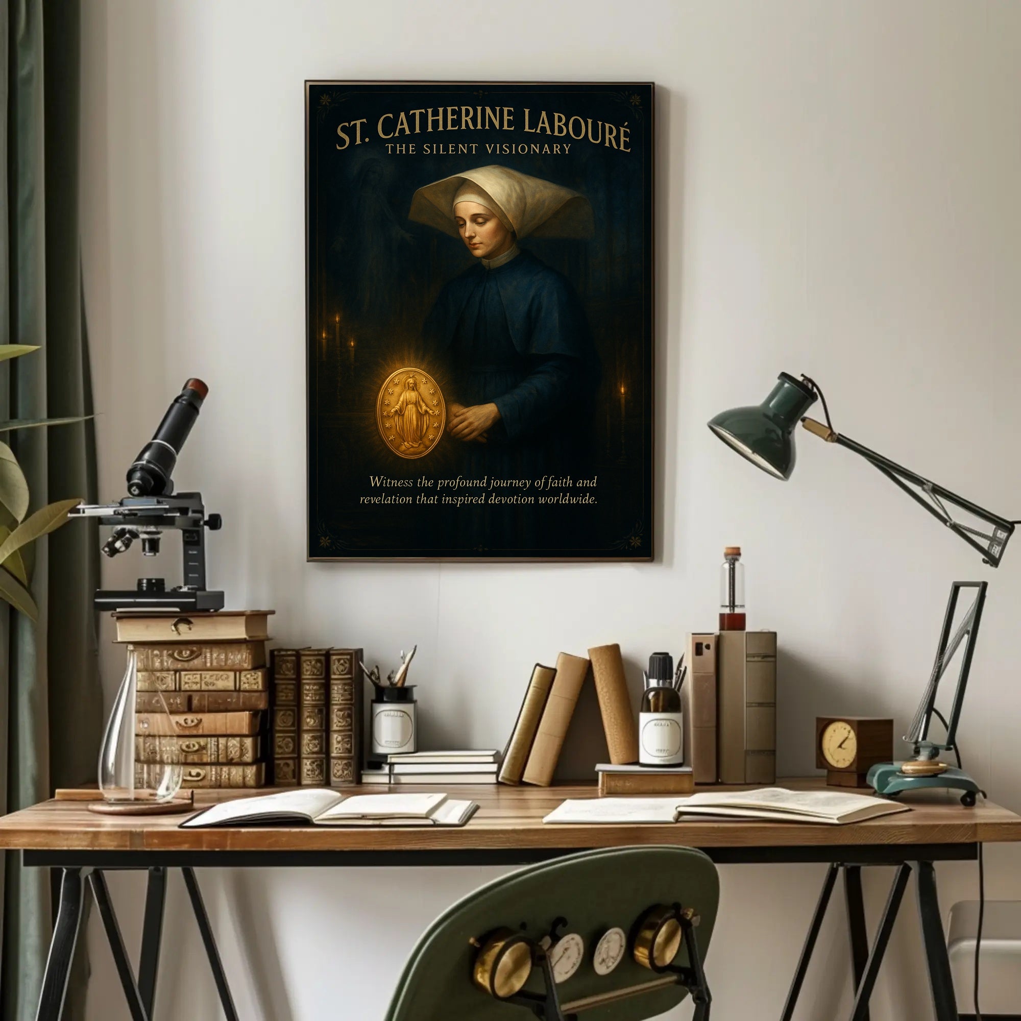 St. Catherine Labouré  The Silent Visionary Poster PosterGoat