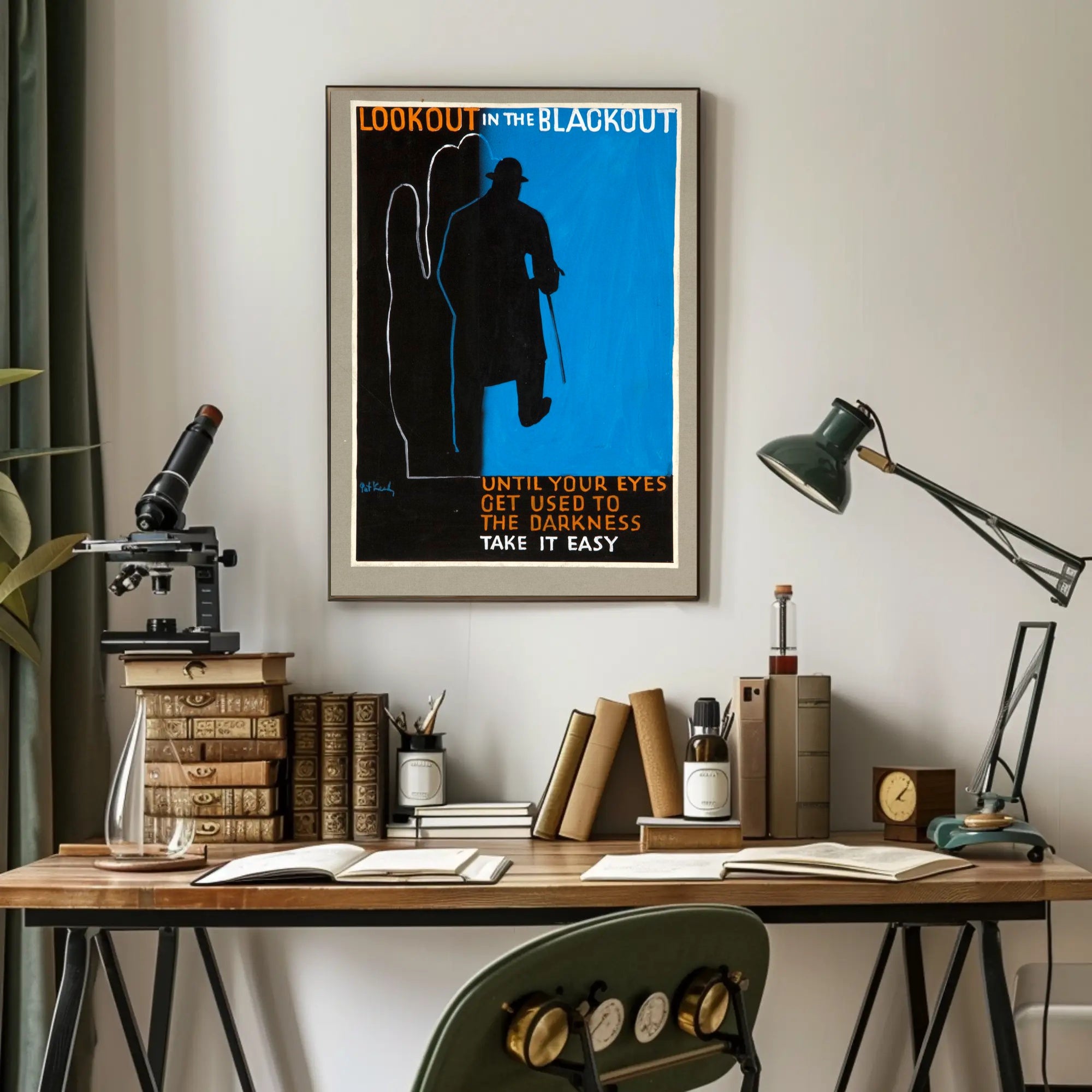 Lookout in the Blackout Poster PosterGoat
