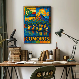 Comoros Vibrant Island Mosaic Poster