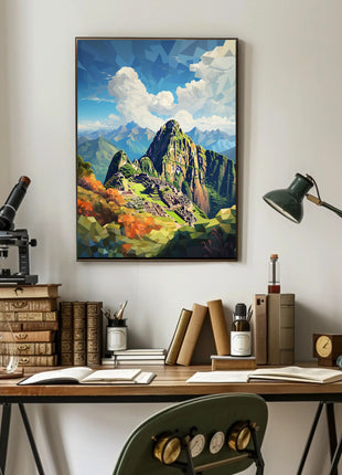 Machu Picchu Adventure Travel Poster