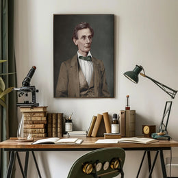 Abraham Lincoln Early Daguerreotype Vintage Poster PosterGoat
