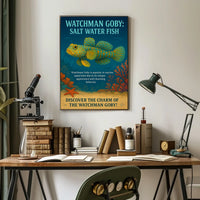 Watchman Goby Salt Water Fish Poster