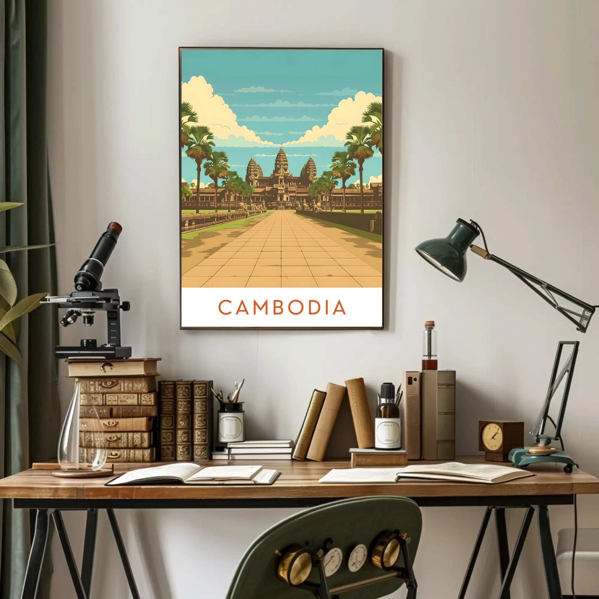 Cambodia's Majestic Heritage Poster