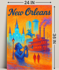 New Orleans Vibes Poster PosterGoat