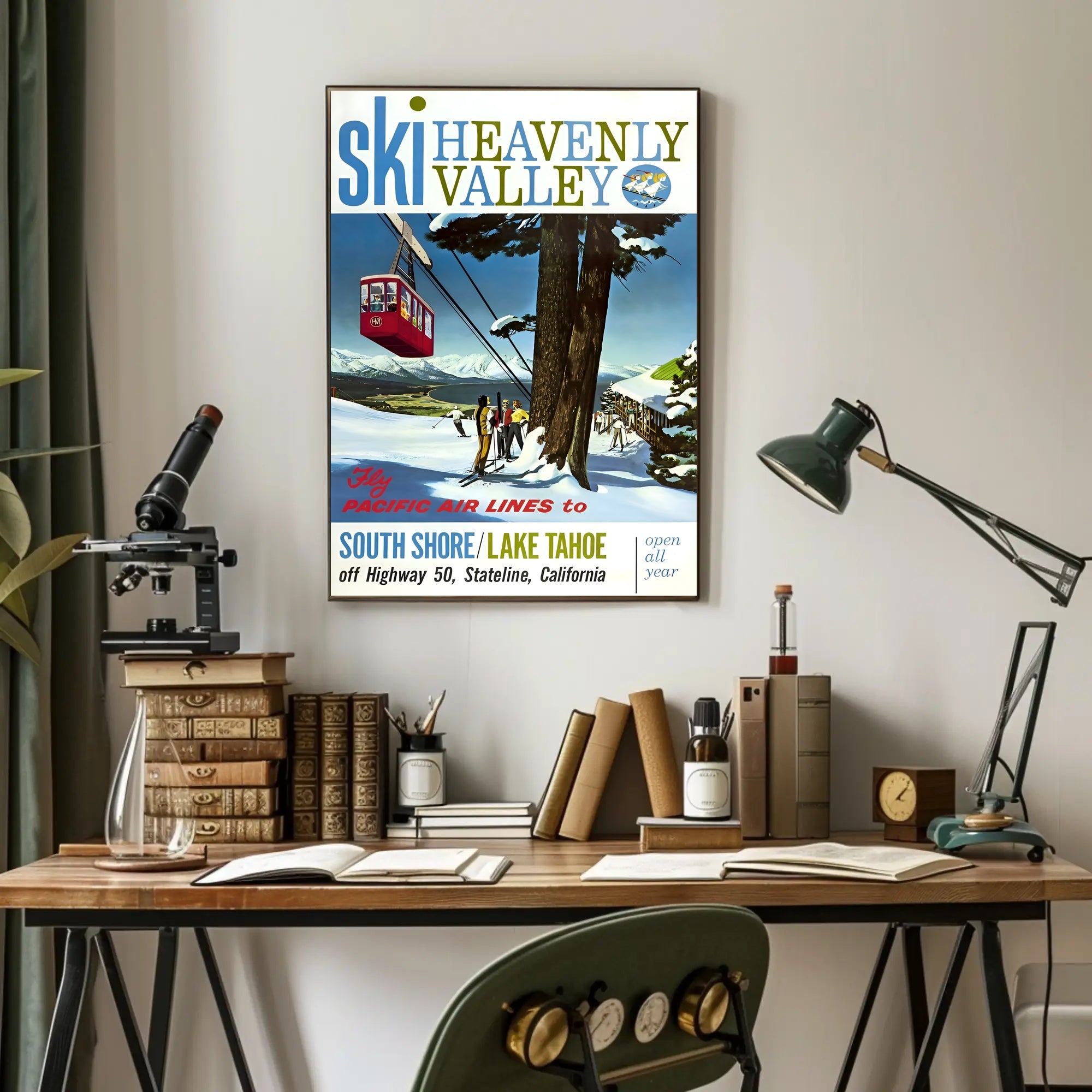 Ski Heavenly Valley Poster PosterGoat