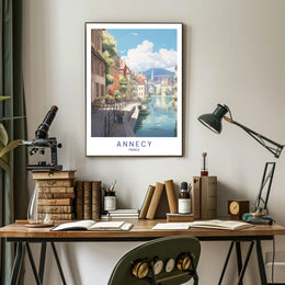 Scenic View of Annecy Poster PosterGoat