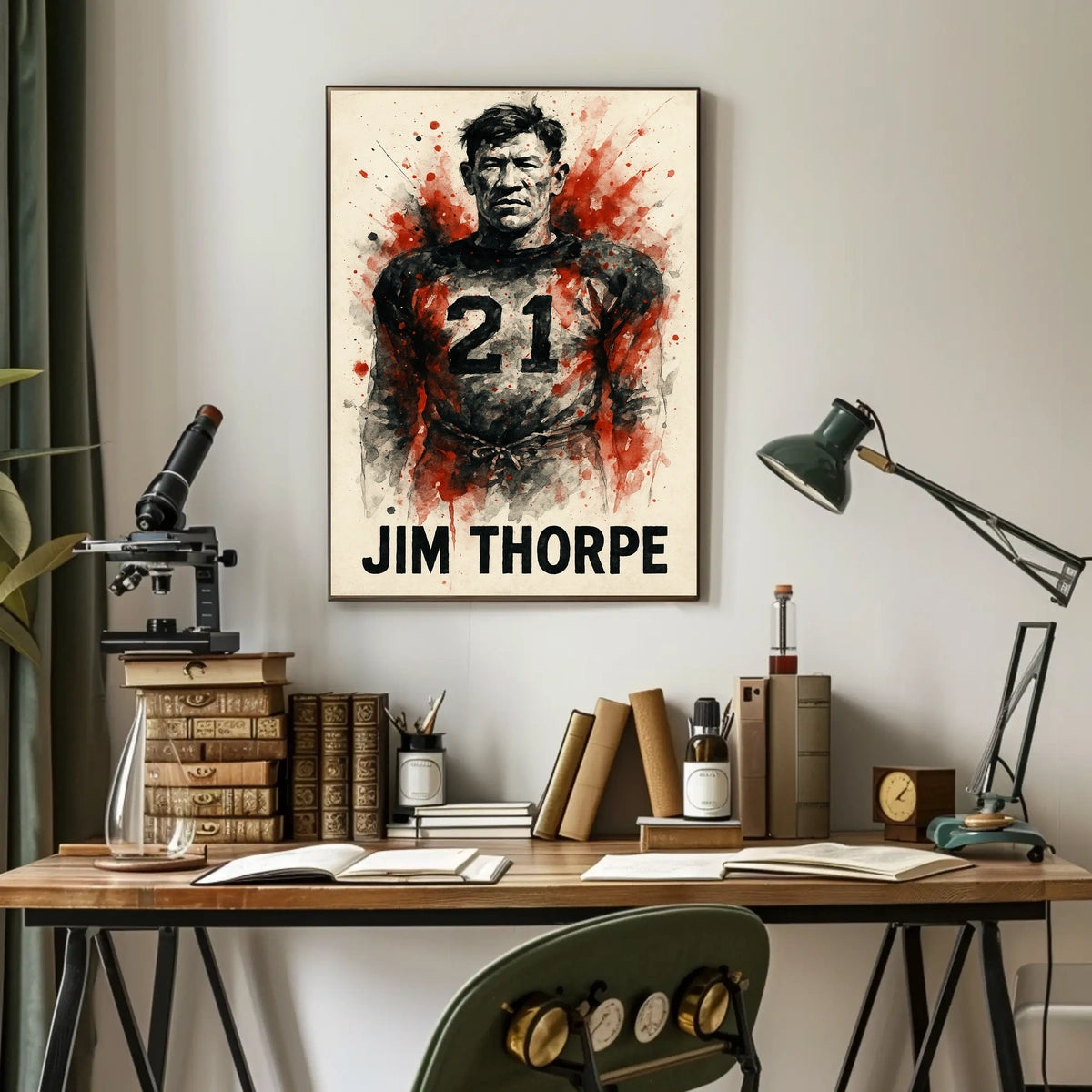Jim Thorpe Legendary Athlete Poster