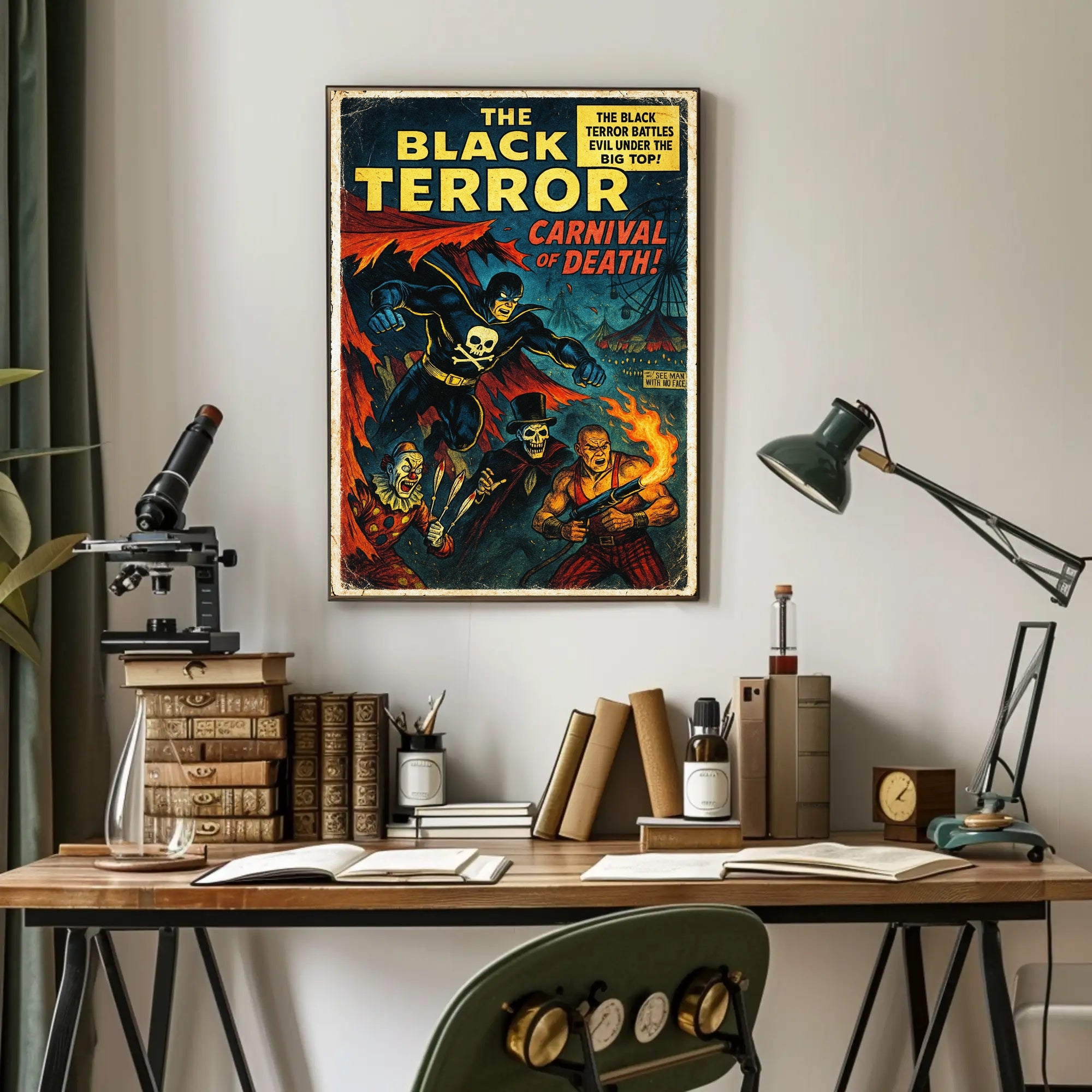 The Black Terror - Carnival of Death Poster PosterGoat