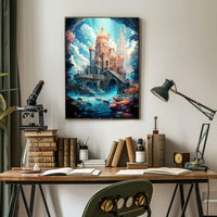 Enchanted Castle By The Sea Poster