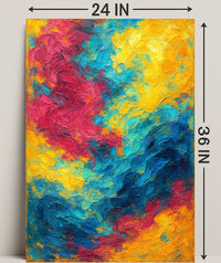Vivid Abstract Expression Poster PosterGoat