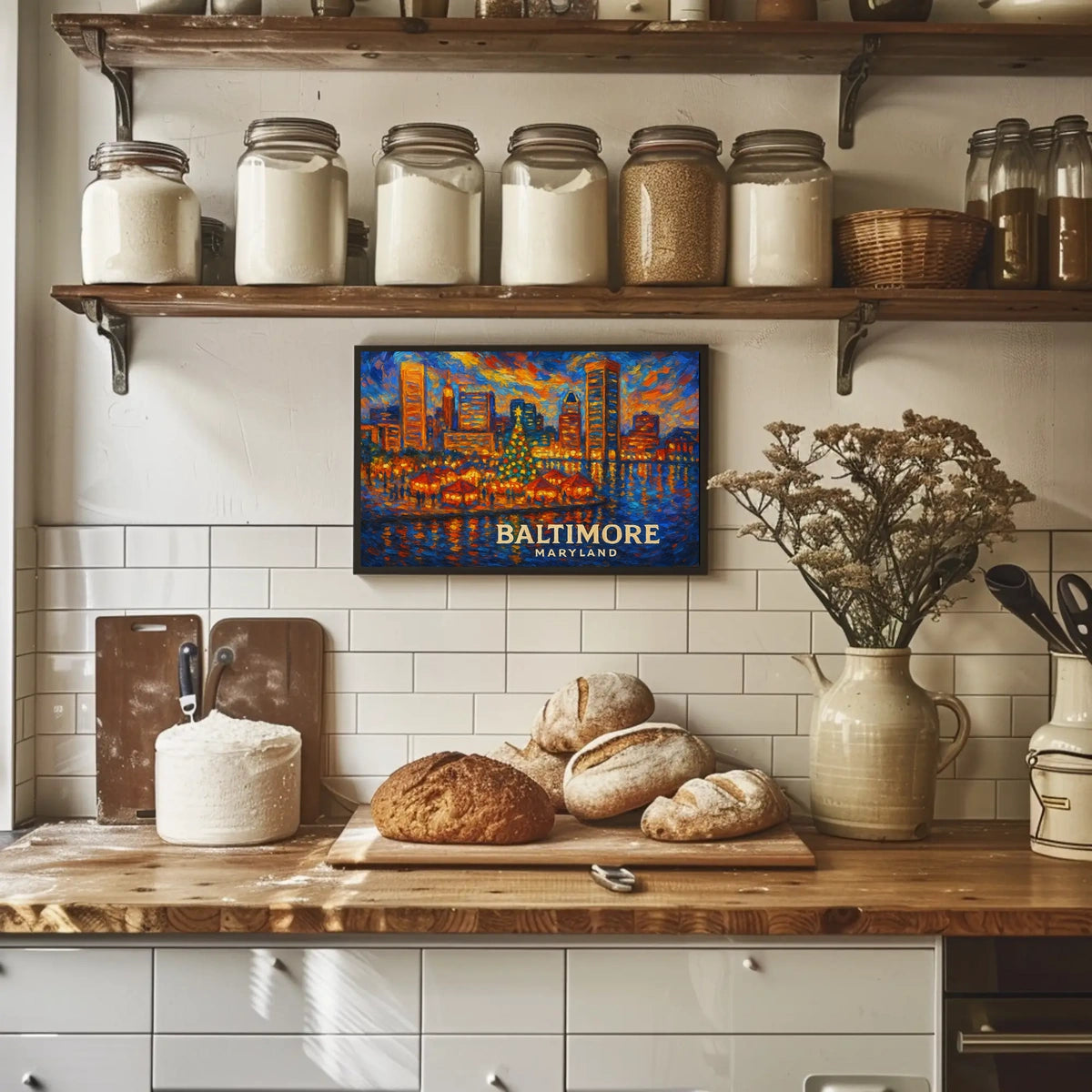 Baltimore Skyline Celebration Poster