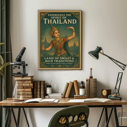 Thailand's Cultural Richness Illustrated Cultural or Heritage Poster