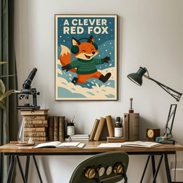A Clever Red Fox Poster