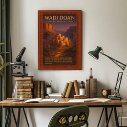 Wadi DoaN Cultural Oasis Of Yemen Poster
