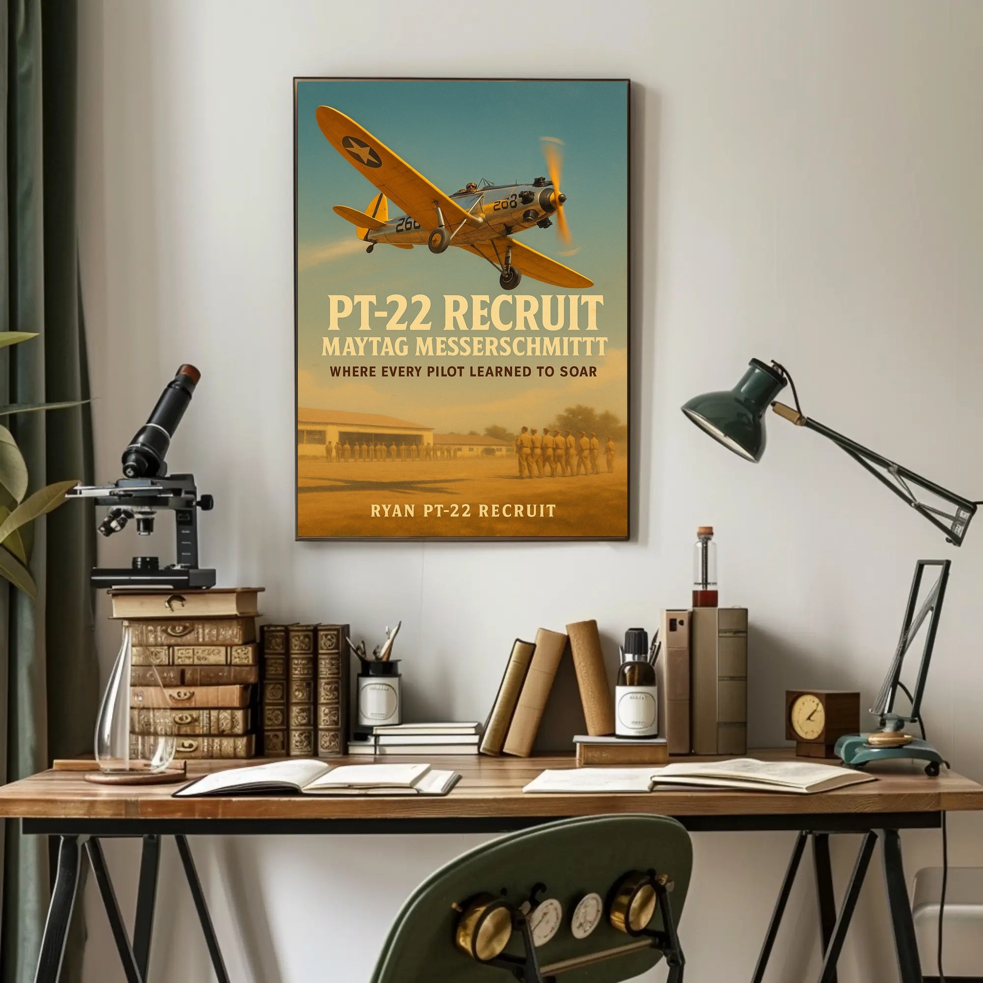 Ryan PT-22 Historic Aircraft WWII Poster