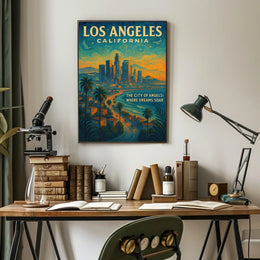 Los Angeles The City Of Angels Poster