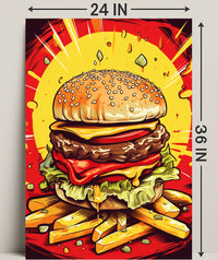 Burger Bliss Poster PosterGoat