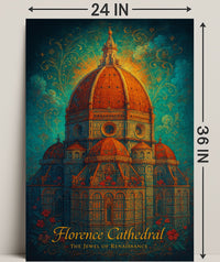Florence Cathedral Renaissance Art Masterpiece Cultural or Heritage Poster