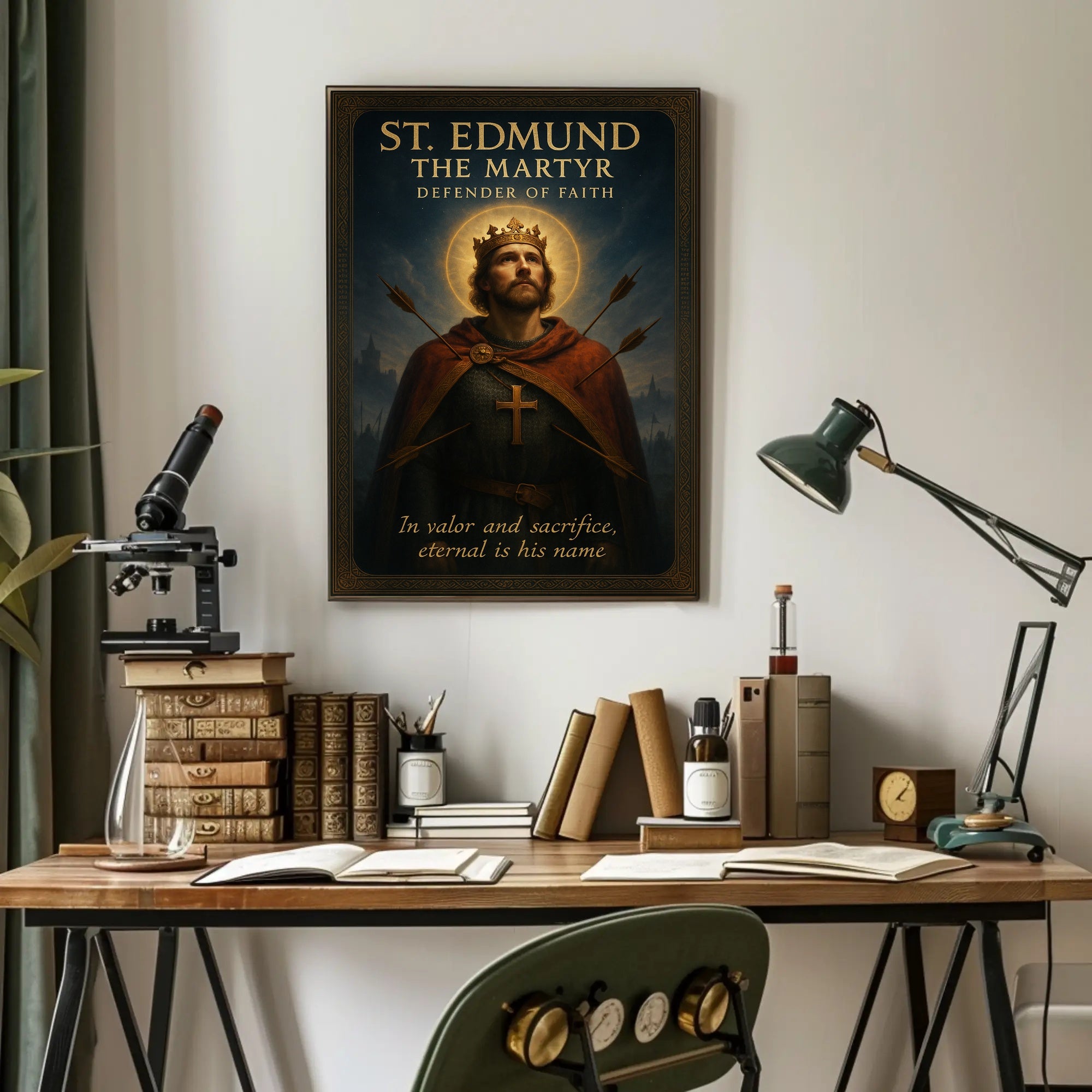St. Edmund the Martyr Poster PosterGoat
