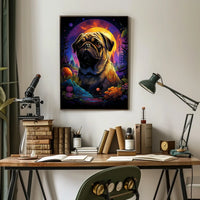 Cosmic Pug Adventure Poster