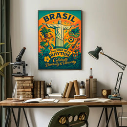 Celebrate Brazil's Vibrant Culture Poster