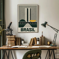 Brasil Modernist Architecture Wall Art Print PosterGoat