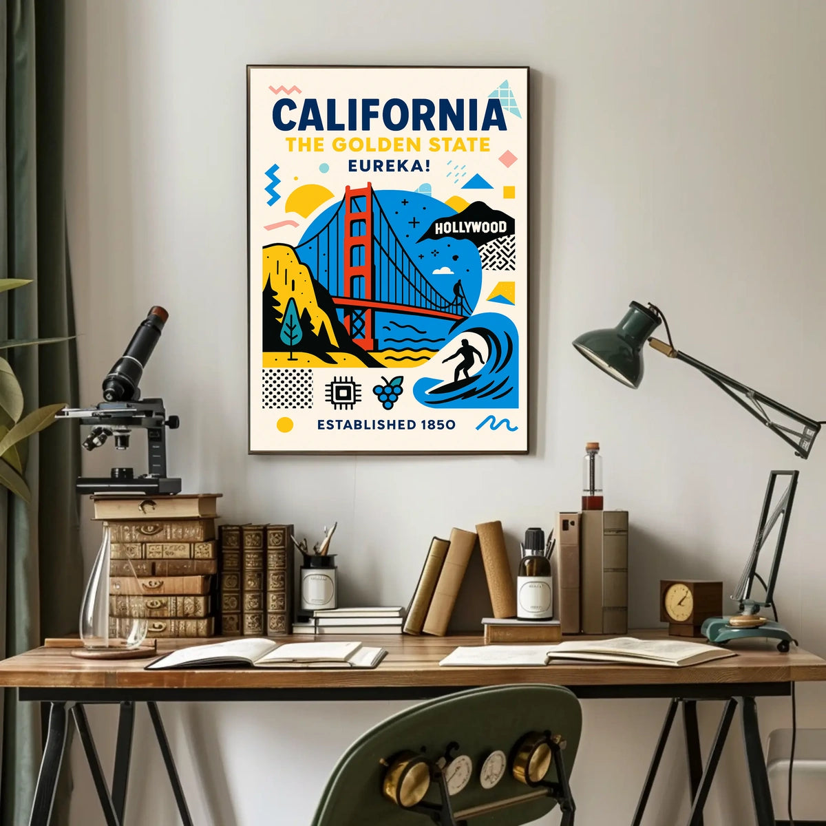 California The Golden State Poster