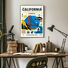 California The Golden State Poster