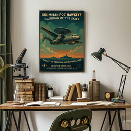 Grumman E-2C Hawkeye Guardian Of The Poster
