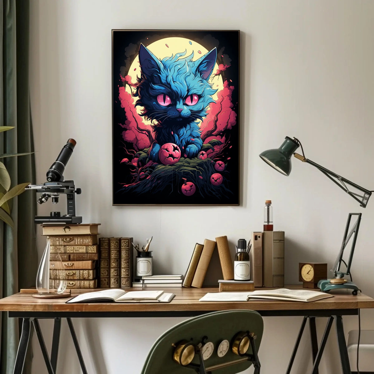 Mystical Feline Fantasy Poster