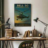 Bell 30 Pioneering Flight Poster
