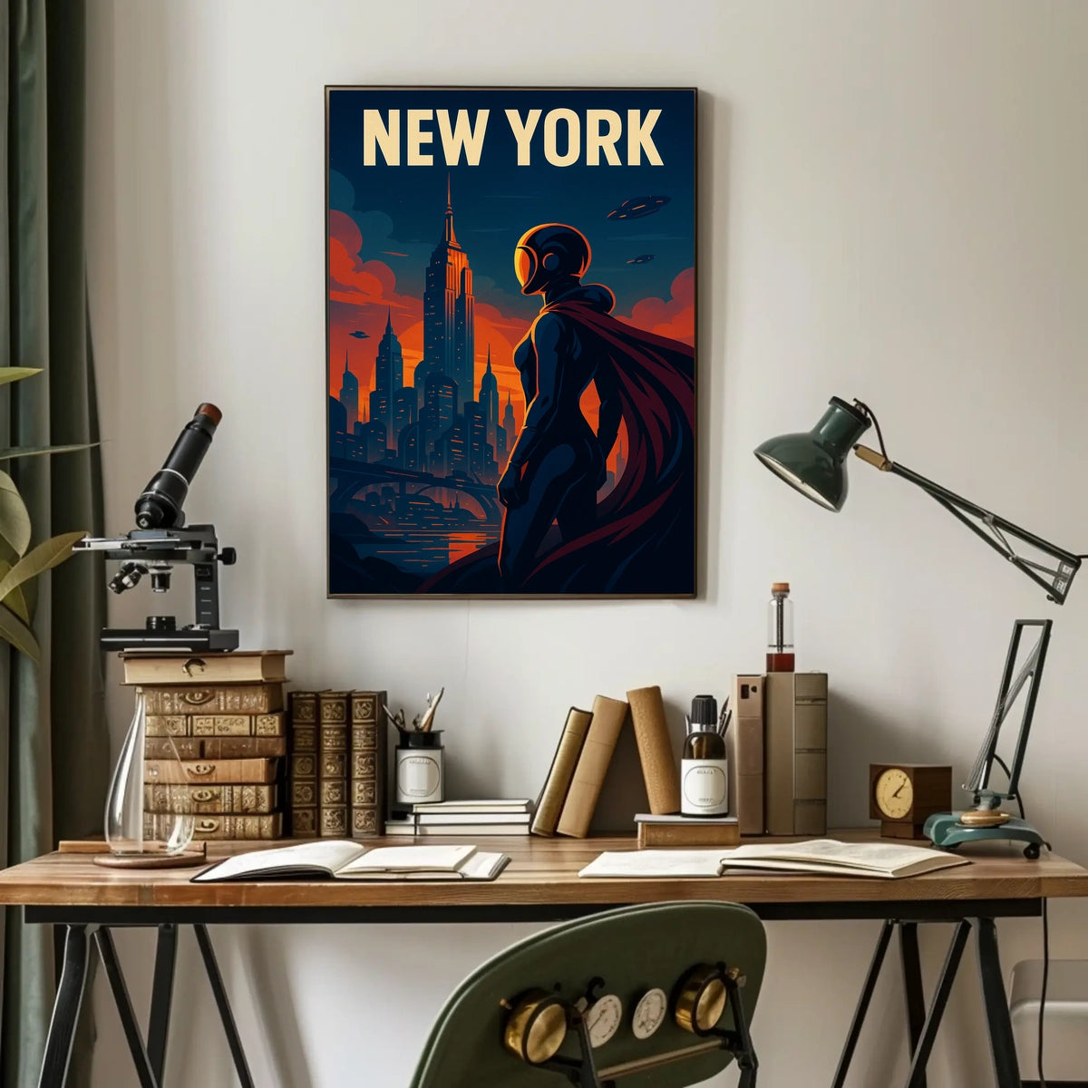 New York Futuristic Vision Poster