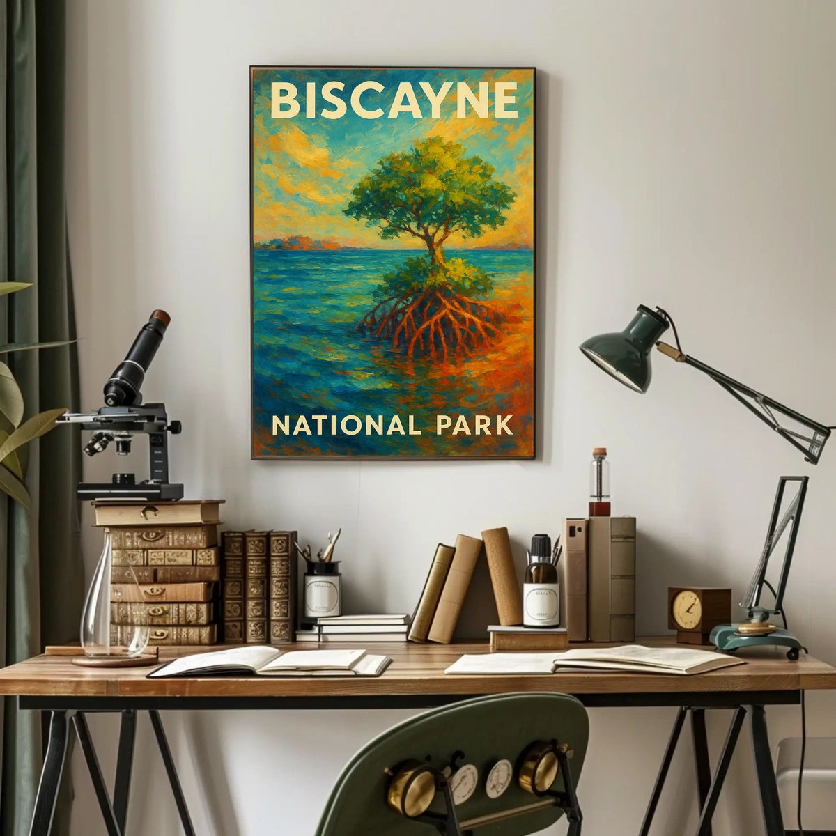 Biscayne National Park Poster Wall Art Coastal Decor