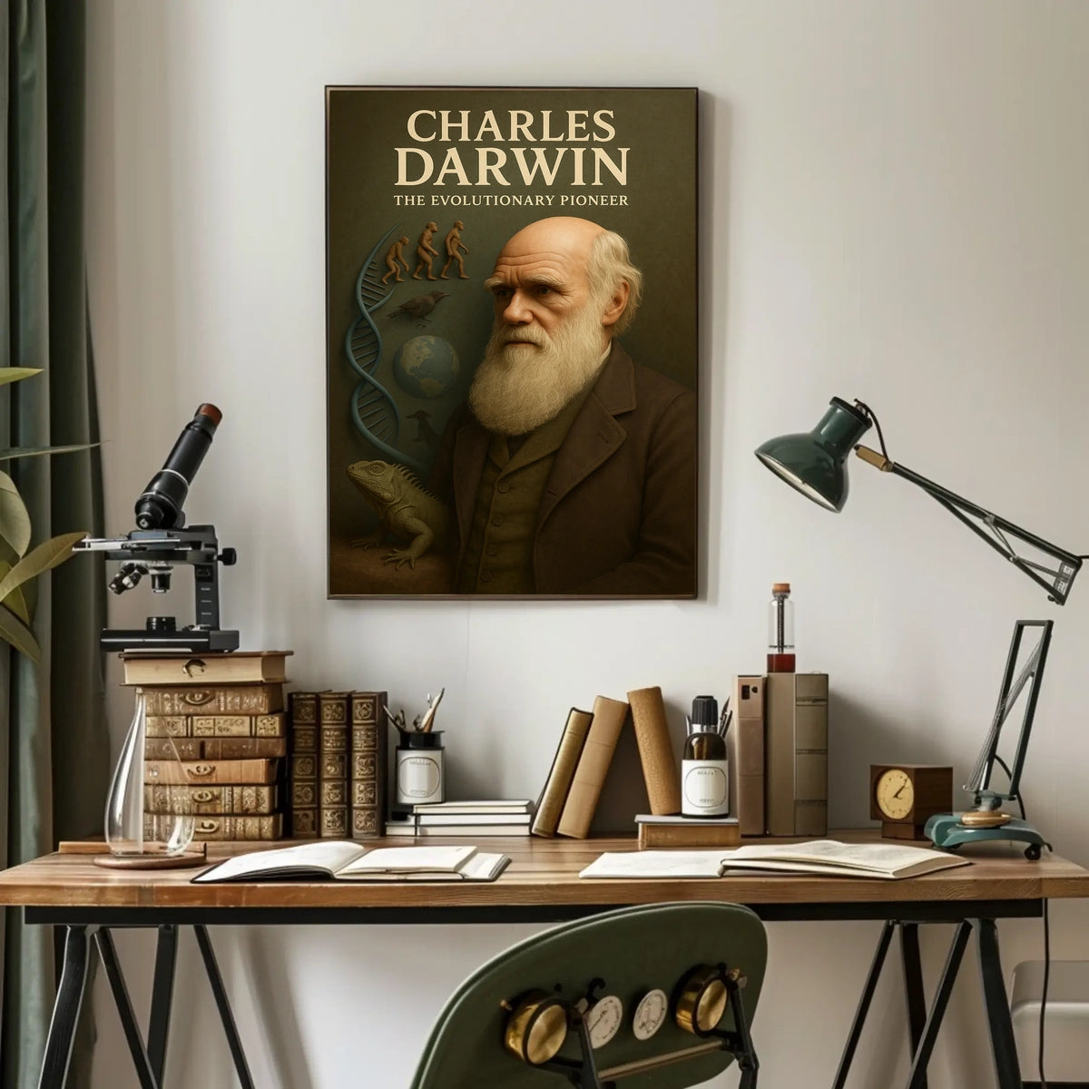 Charles Darwin The Evolutionary Poster