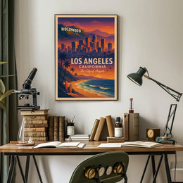 Los Angeles The City of Angels Poster