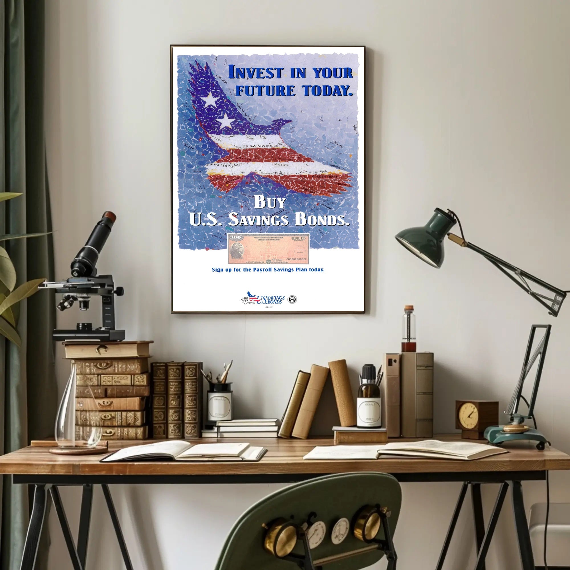 Invest in Your Future with U.S. Savings Bonds Poster PosterGoat