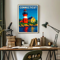 Connecticut Lighthouse Poster