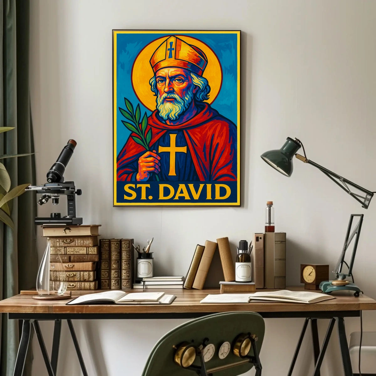 St. David Iconography Poster