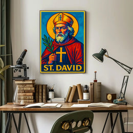 St. David Iconography Poster