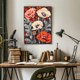 Vibrant Floral Symphony Wall Art Print