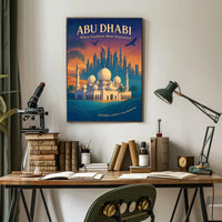 Abu Dhabi Harmony: A Cultural and Heritage Poster
