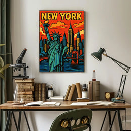 New York City Iconic Landmarks Poster