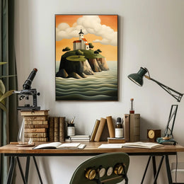 Tranquil Island Sanctuary Poster PosterGoat