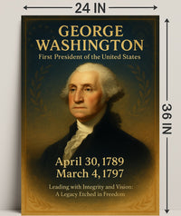 George Washington First President Poster PosterGoat