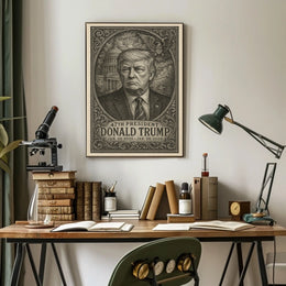 Donald Trump 47th President Photo Realism Wall Poster